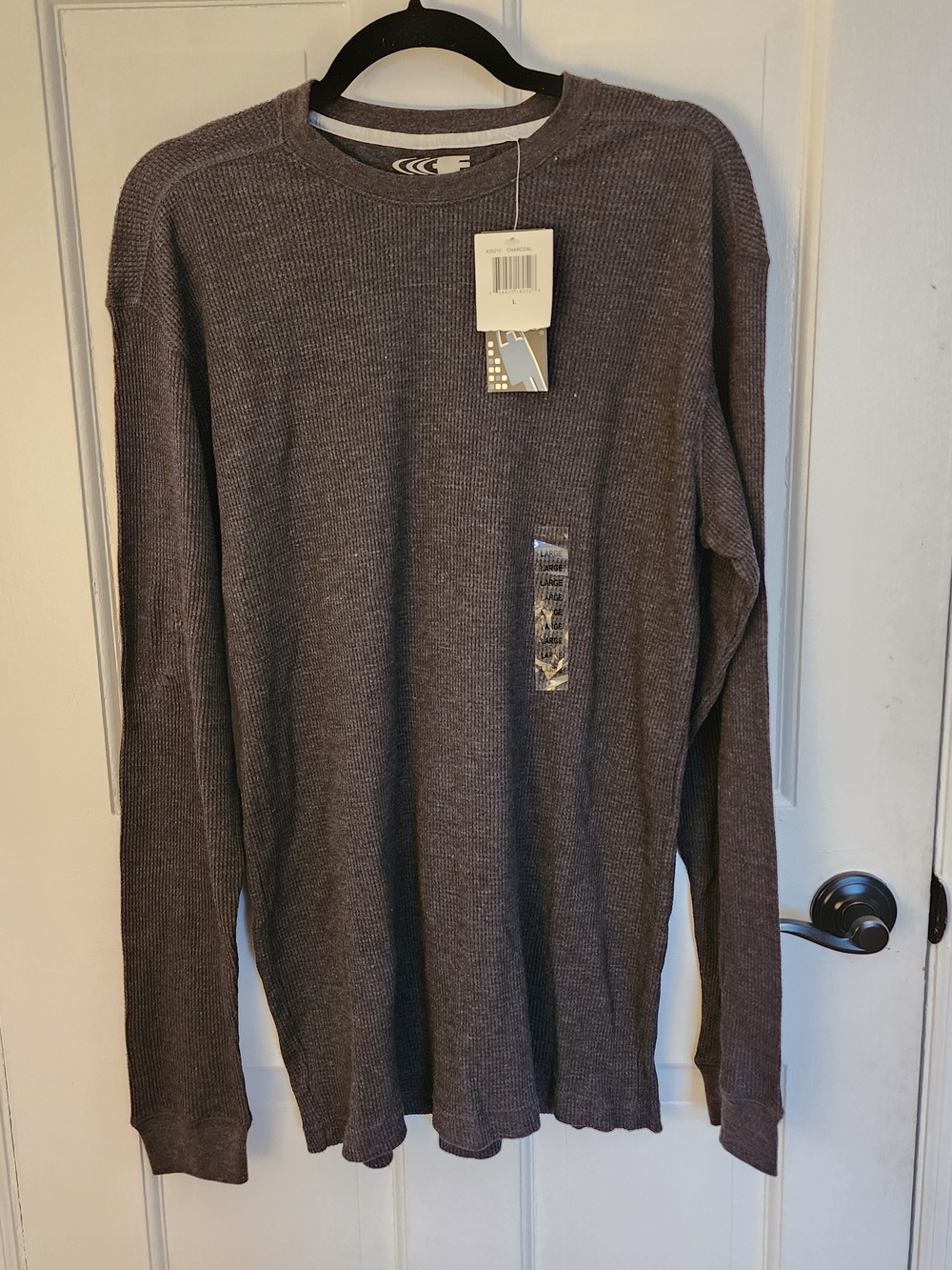Ferruche Originals Thermal Long Sleeve Men's L Charcoal NWT Casual Basic Layer
